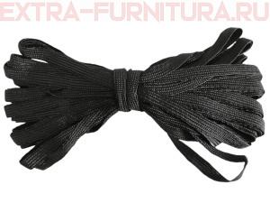 Резинка-вздержка 6 мм, черная (уп. 300*10м) (тип А)