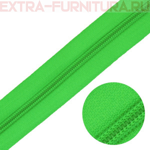 Молния рулонная спираль тип Т5, цв.238 салатовый, пл.13 гр/м