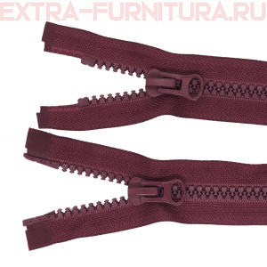 Молния Трактор Т8 2 замка 70см, цв.179 бордовый темный, LOGO