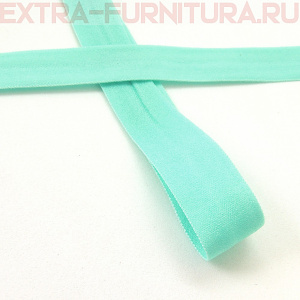 Резинка окантовочная 15мм цв.201 мятный, матовая арт.ROM15201 уп. 50м 