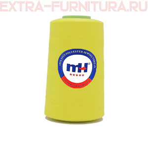 Нитки МН 40/2 п/э  5000 ярдов №383 желтый *