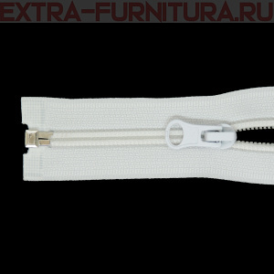 Молния Спираль разъемная дл. 45см, Т5, цв. белый, бегунок груша