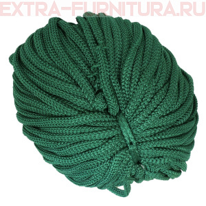 Шнур ПП 8 мм, цв.310 темно- зеленый, уп.100м, пл.6,5 гр/м