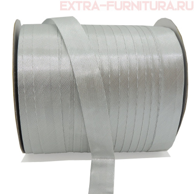 Косая бейка 15мм 132м цв. серебро