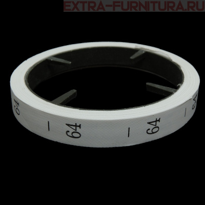 Размерник р-р 64, цв. белый, рул. 300 шт.