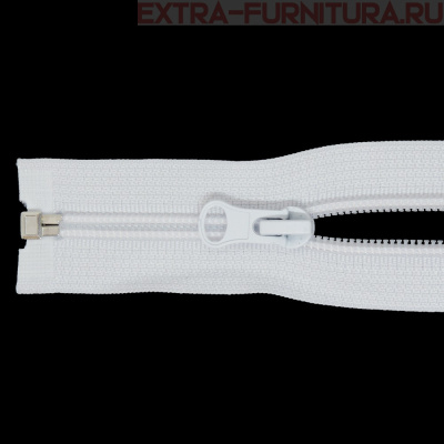 Молния Спираль разъемная дл. 75см, Т5, цв. белый LOGO
