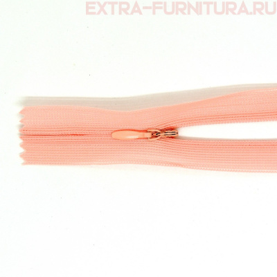 Молния потайная  № 3, 20 см, цв. 152 персик п/э пл.9,3 гр/м