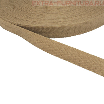 Лента киперная х/б 13 мм, цв.14 бежевый, уп.50м (пл.2,8 г/м)