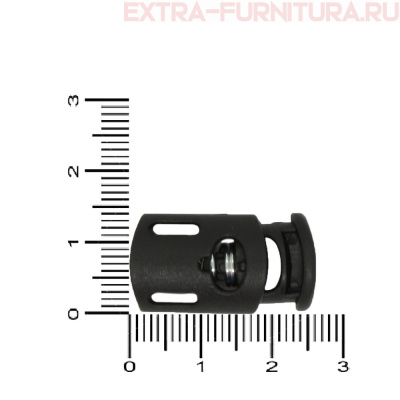 Фиксатор цилиндр, цв.черный, нейлон, ПМ/ТА, арт.А288, уп.500шт