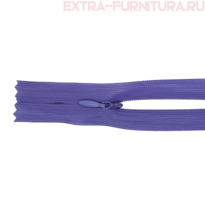 Молния потайная  № 3, 20 см, цв. 171 сиреневый п/э пл.9,3 гр/м