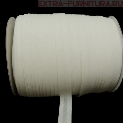 Косая бейка х/б  15мм 132м цв.102 молочный 