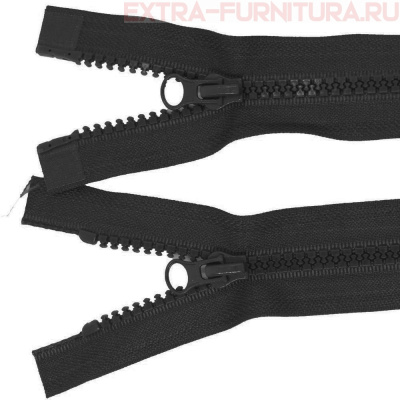 Молния Трактор Т5 2 замка 70см, цв. 322 черный, LOGO