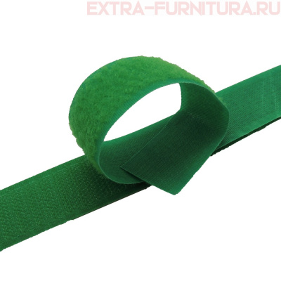 Лента контакт 25мм цв.зеленый 022 (25м)