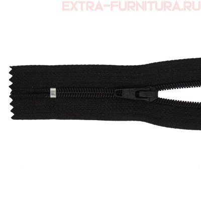 Молния Спираль н/р Т4, дл.20 см, цв. 322 черный (замок автомат)